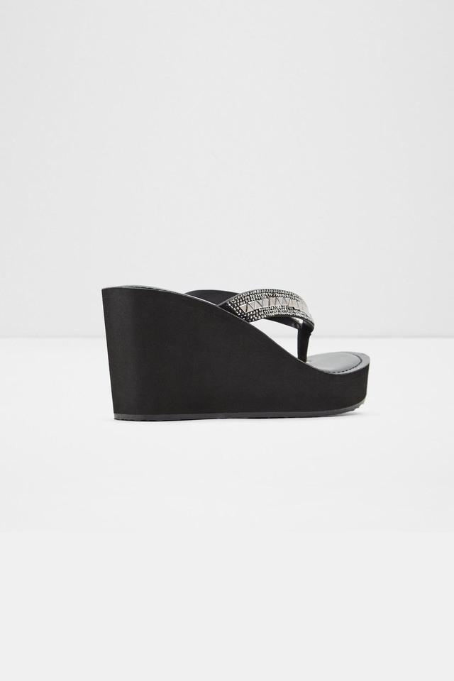 aldo black wedges