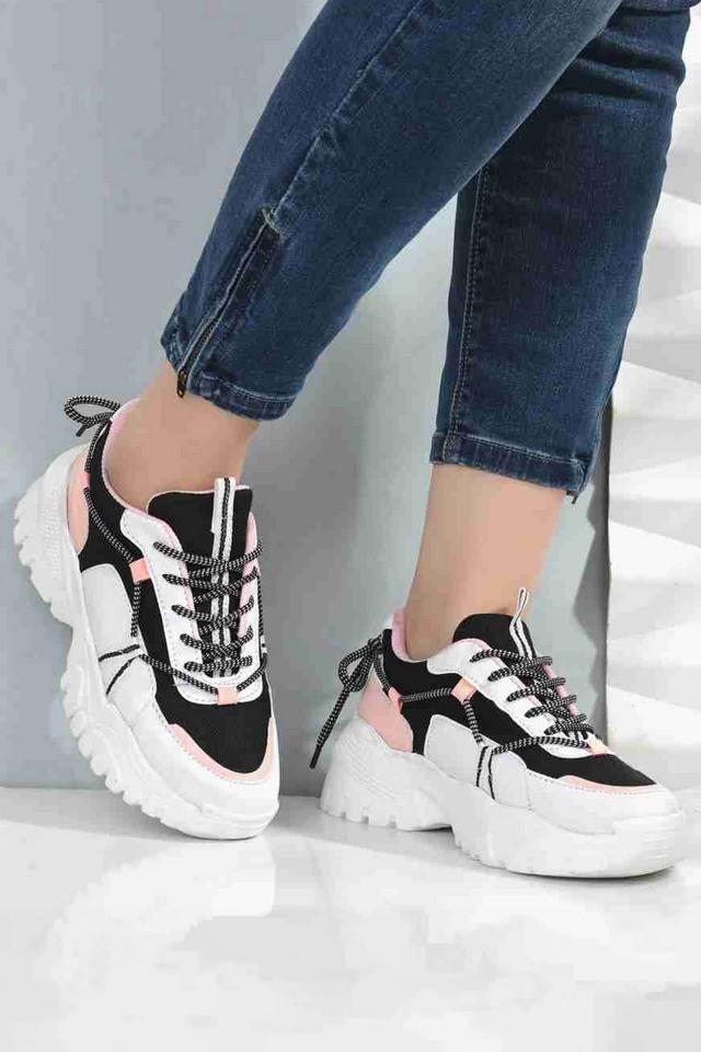 Buy MR.WONKER Black Synthetic Lace Up Women s Double Less Sneakers