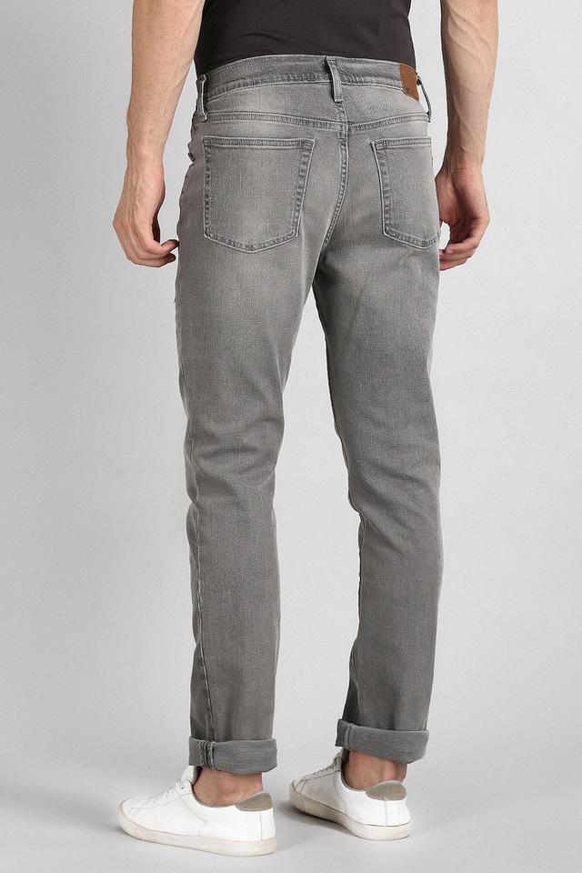 Buy GAP Mens Grey Slim Fit Faded Cotton Stretch Jeans