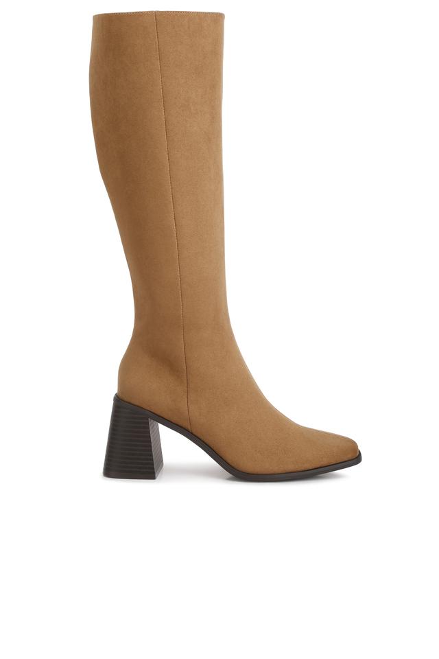 Camel block outlet heel boots