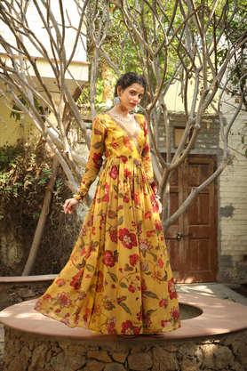 Floral 2025 ethnic dresses