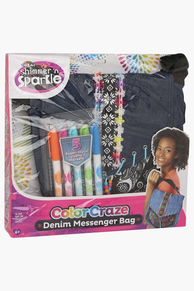 Buy CRAZART Assorted Unisex Shimmer and Marker with Messenger Bag Shoppers Stop