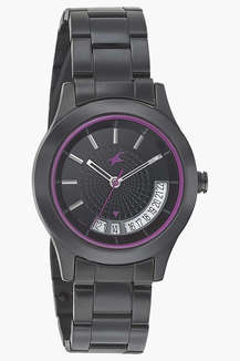 Buy FASTRACK Womens Black Dial Metal Strap Watch 6165NM01
