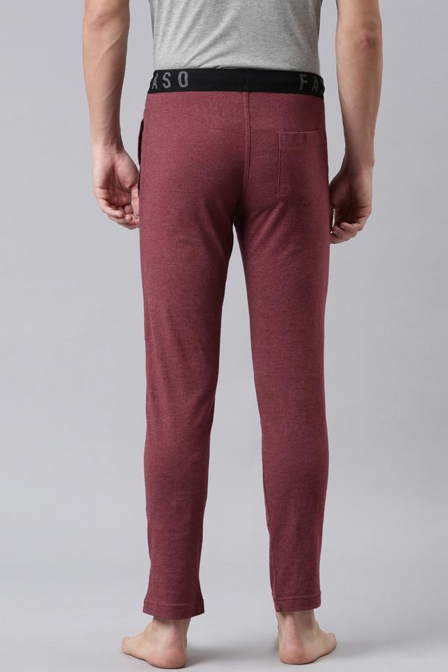 Buy FASO Solid Organic Cotton Regular Fit Men s Track Pants