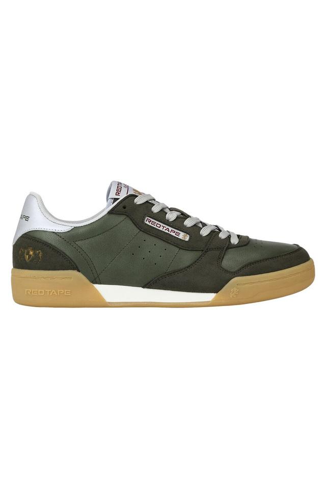 WOODLAND Men Olive Green Colourblocked Leather Sneakers Sneakers For Men -  Buy WOODLAND Men Olive Green Colourblocked Leather Sneakers Sneakers For  Men Online at Best Price - Shop Online for Footwears in