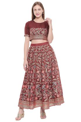 Global desi shop maroon maxi dress