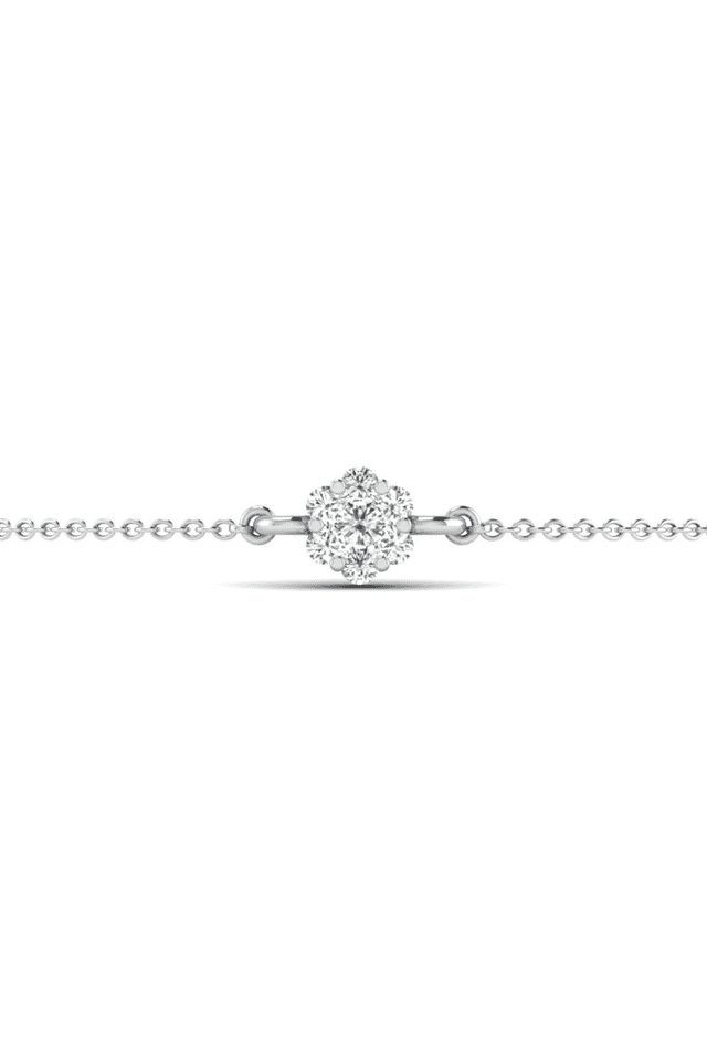 Women's sterling silver hot sale diamond bracelet