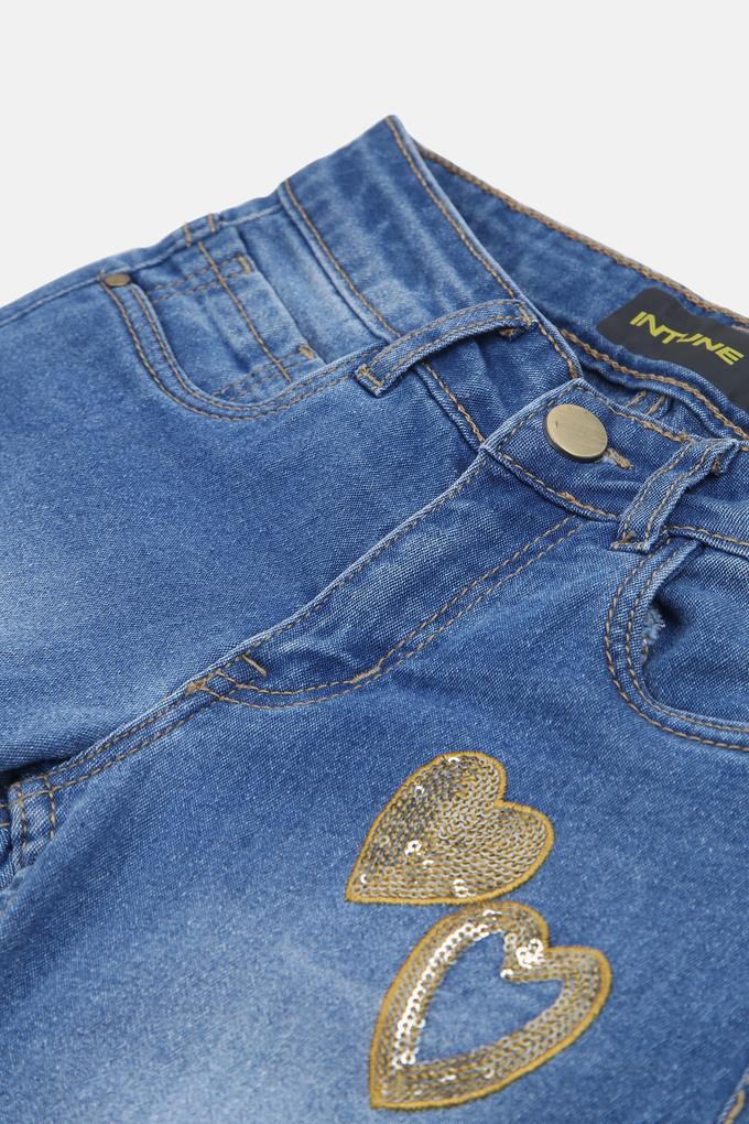 Buy INTUNE Jeans with Sequins for Girls Shoppers Stop