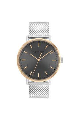 Buy CALVIN KLEIN Modern Mesh 42 mm Grey Dial Stainless Steel