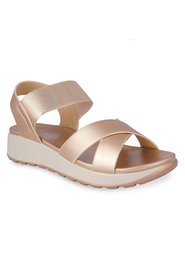 rose gold comfort sandals