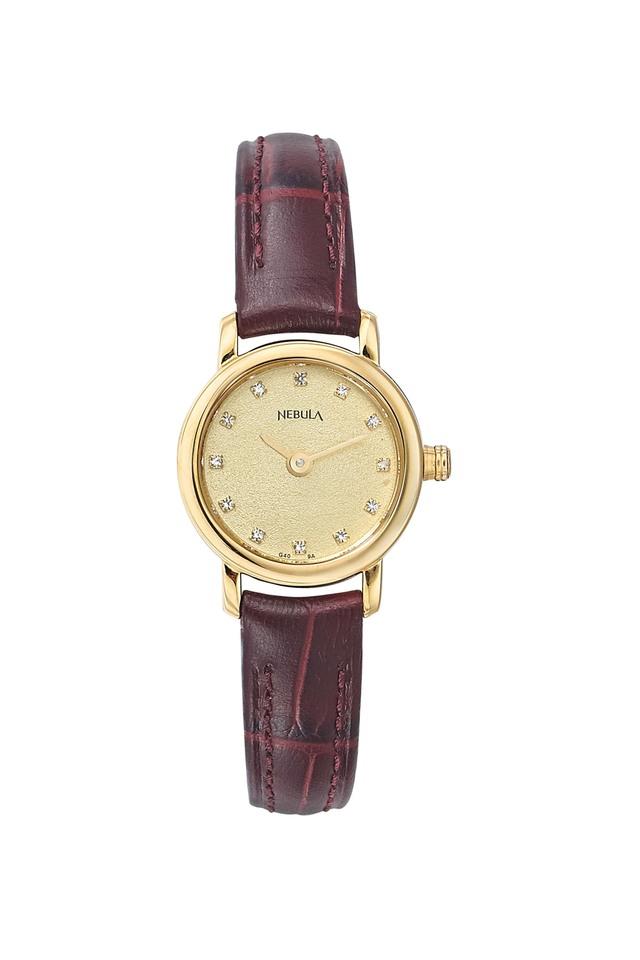 Buy NEBULA 18 Karat Solid Gold Analog Watch for Women with Champagne Dial Shoppers Stop