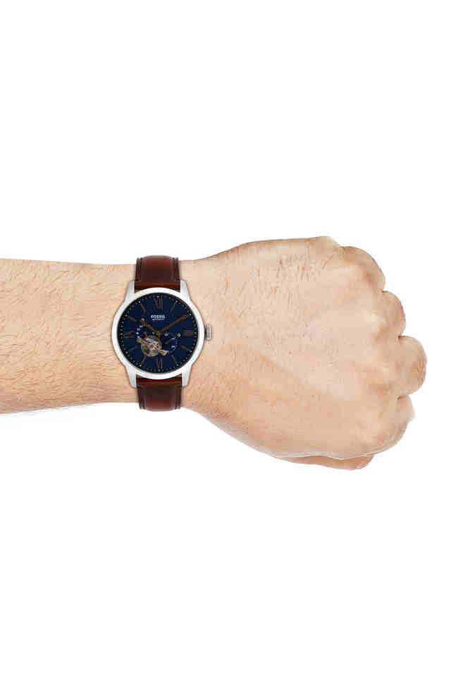 Buy FOSSIL Mens 44 mm Townsman Blue Dial Leather Analogue Watch ME3110 Shoppers Stop