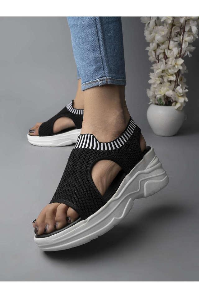 SHOETOPIA -  Black Floaters & Flip Flops - Main