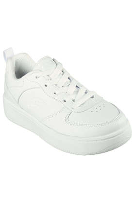 Skechers white outlet leather sneakers