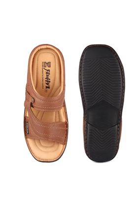 Leather slippers cheap