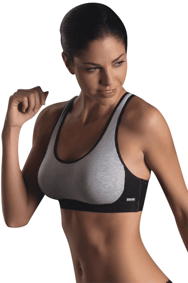 Buy JOCKEY Grey Women Cotton Racer Back Sports Bra