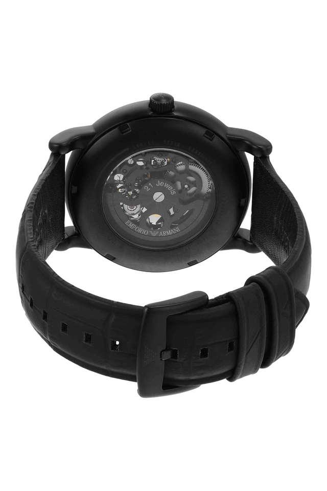 Buy EMPORIO ARMANI undefined 43 MM Black Leather Analog Watch For Men AR60008 Shoppers Stop