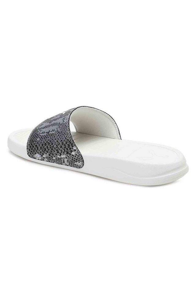 White slip on discount sandals