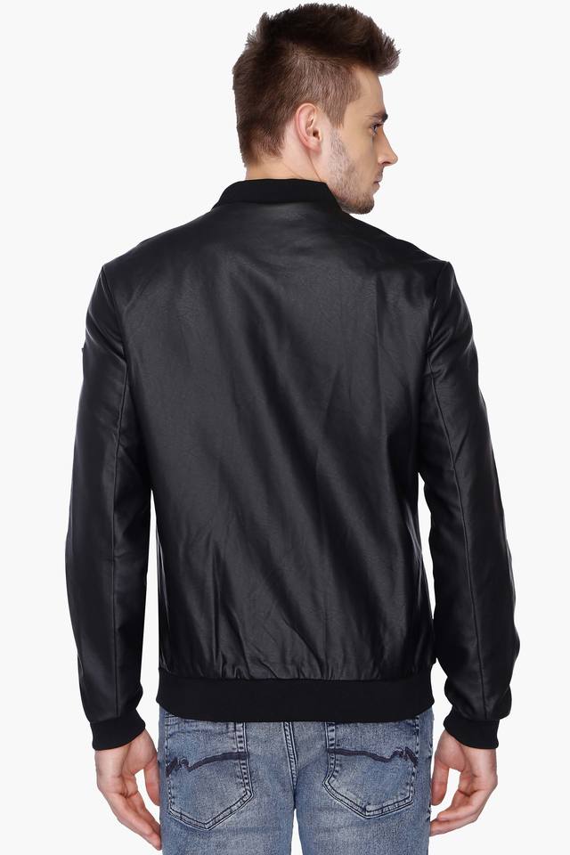 New Men's Black Leather Fashion Jacket, Black Jacket For Men –  theleathersouq