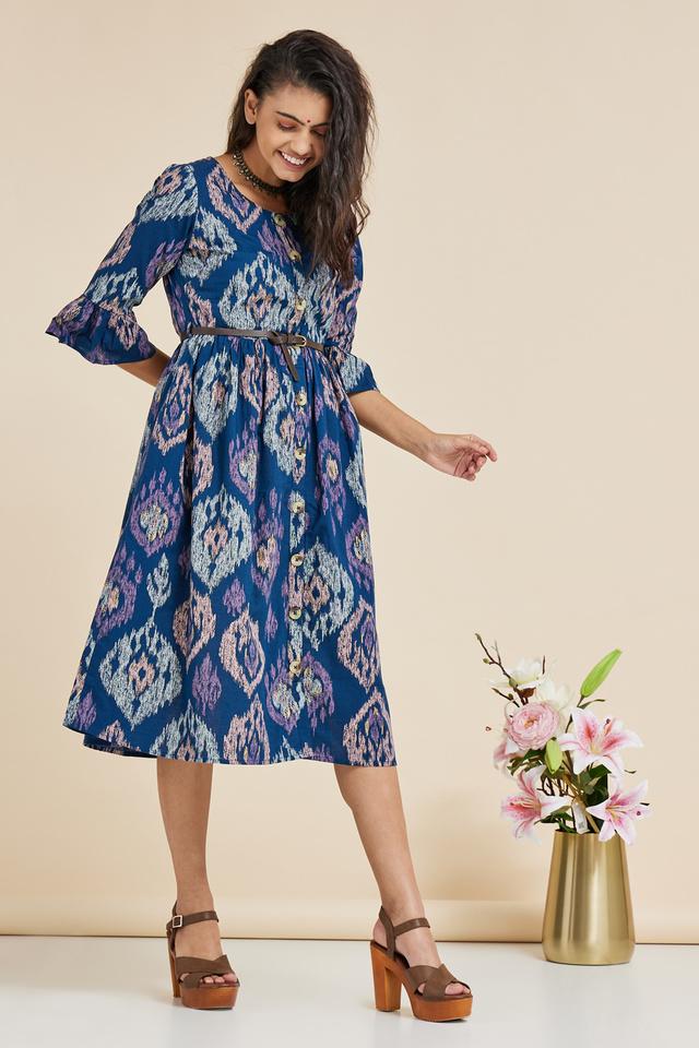 Haute Curry Printed Maxi Dress, Women's Fashion, Dresses & Sets,  Traditional & Ethnic wear on Carousell