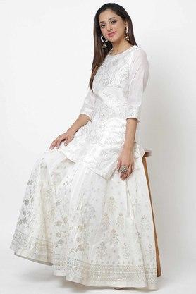 Biba white clearance kurtis