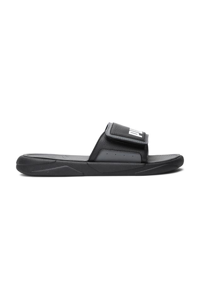 Buy PUMA Synthetic Leather Regular Slip On Mens Slides Shoppers Stop