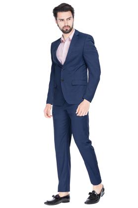 Mens Notched Lapel Check 2 Piece Suit