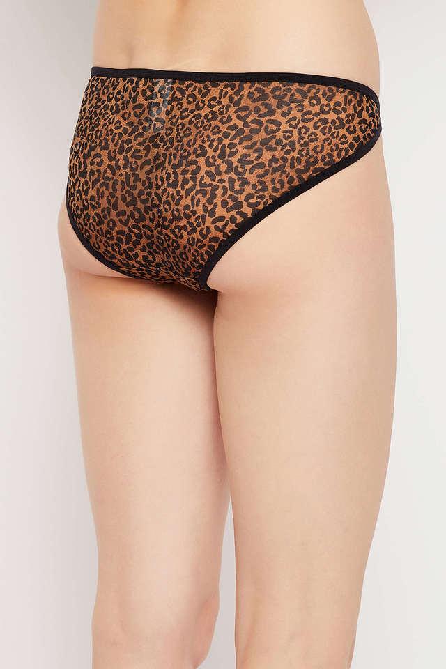 Buy online Brown Net Bikini Panty from lingerie for Women by Clovia for  ₹300 at 40% off