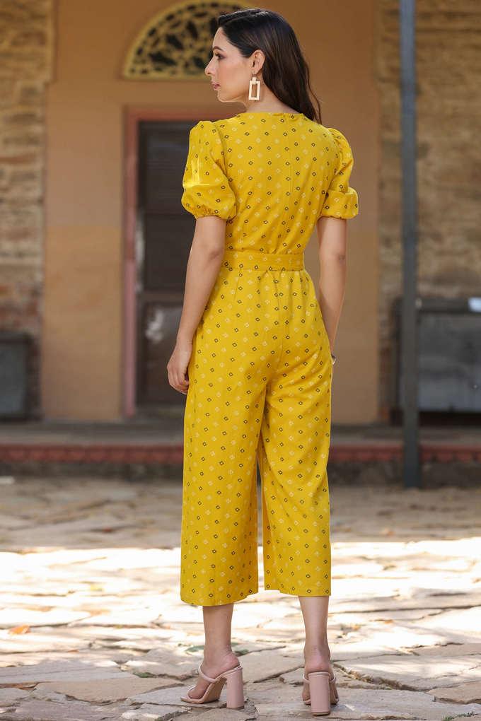 Casual Wear Full Length Ladies Printed Cotton Jumpsuit at Rs 975/piece in  Jaipur