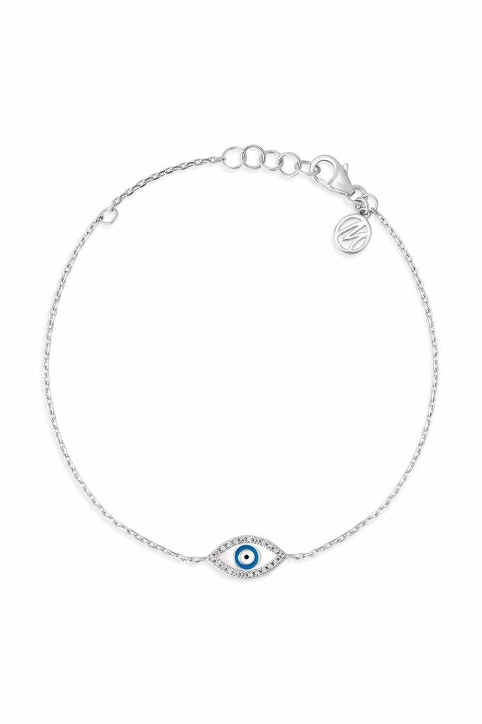 Evil eye deals bracelet real silver