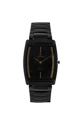 Titan black hot sale steel watches