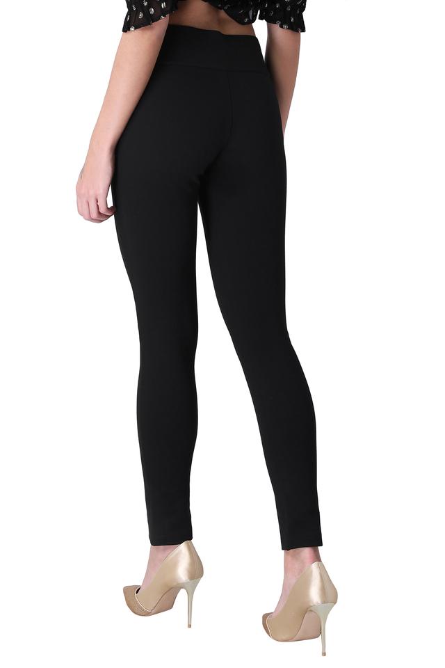 Plain Casual Wear Black Ladies Jeggings at Rs 100 in Noida