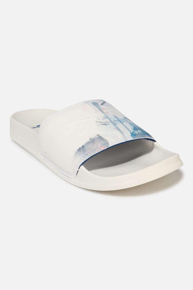 Reebok hot sale white slippers