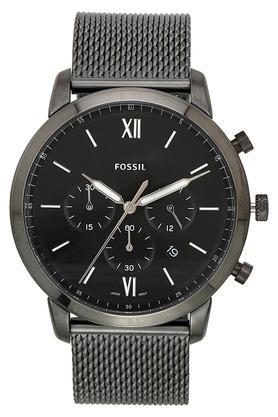 Buy FOSSIL Mens Black Dial Metallic Chronograph Watch FS5699I