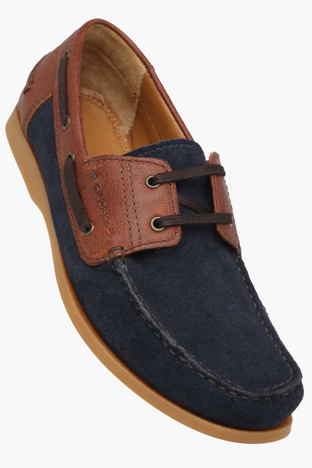 Buy RUOSH Blue Mens Suede Lace Up Boat Shoes Shoppers Stop