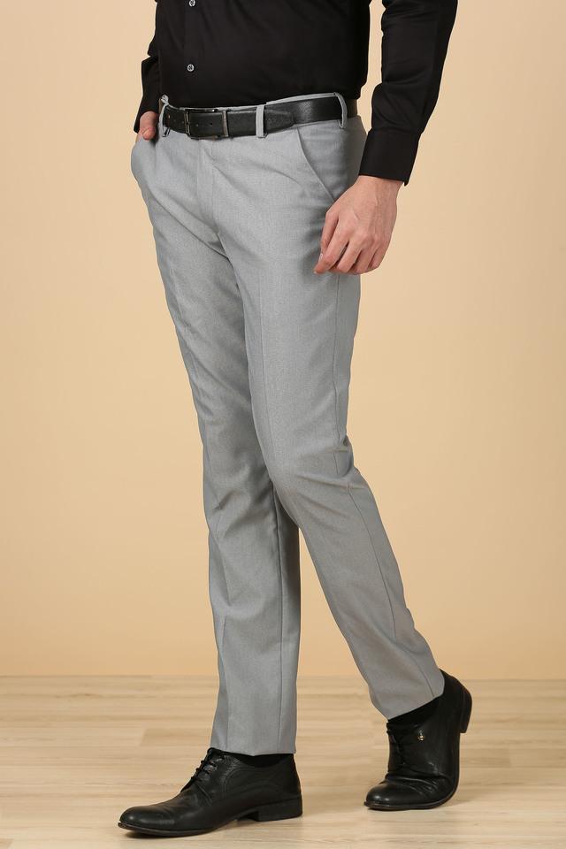 JOHN Grey Wellington Wool Trousers | gulatilaw.com