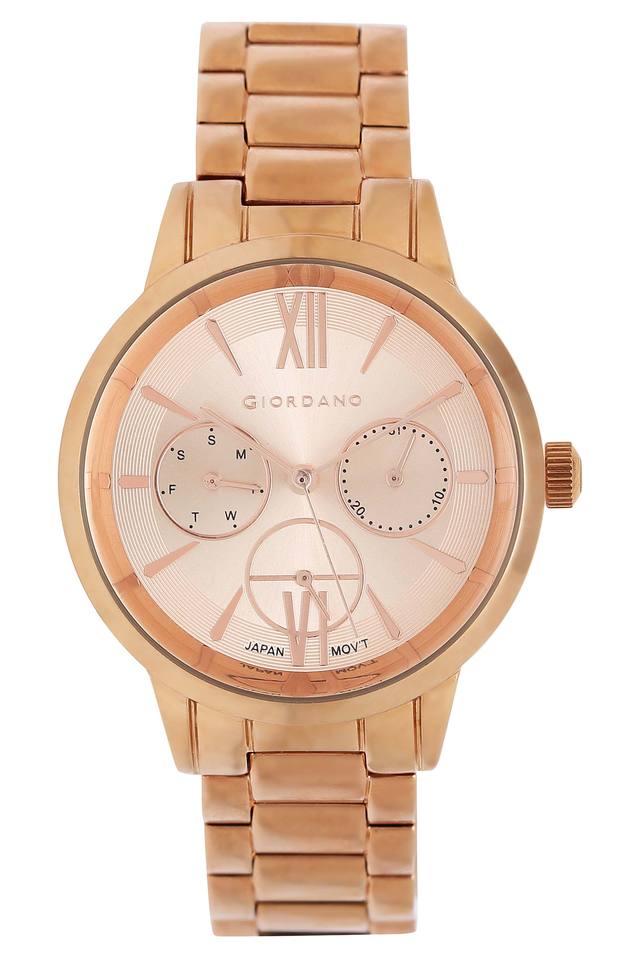 Giordano rose discount gold women's watch