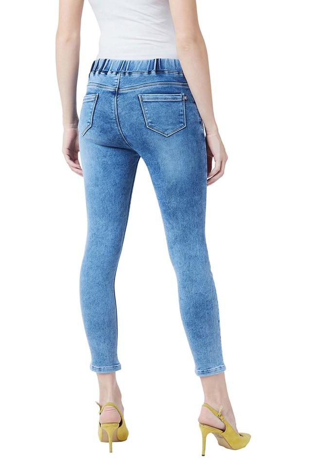 White House Black Market Solid Blue Jeggings Size 4 - 69% off