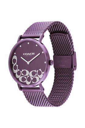 Buy COACH Womens 36 mm Perry Purple Dial Stainless Steel Analogue