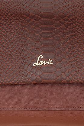 Buy LAVIE Brown Texby Synthetic leather Zipper Closure Women s