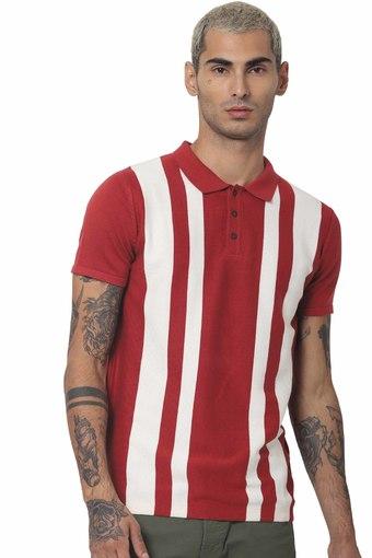 red slim fit t shirt