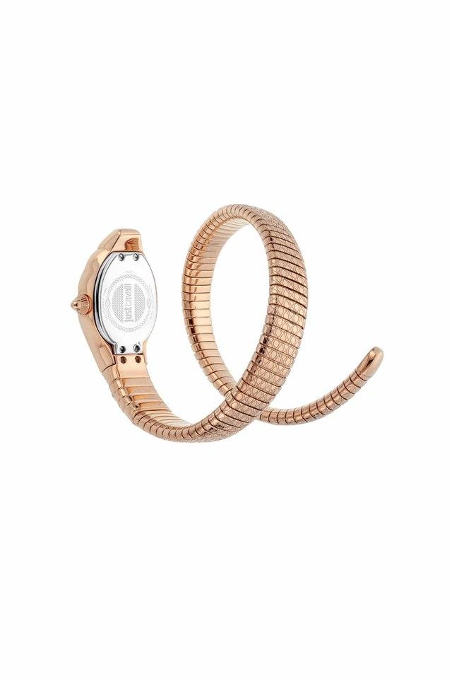 Bulgari 18 Karat Tri-Color Gold Tubogas Serpenti Flex Band Quartz Wrist  Watch | Wilson's Estate Jewelry