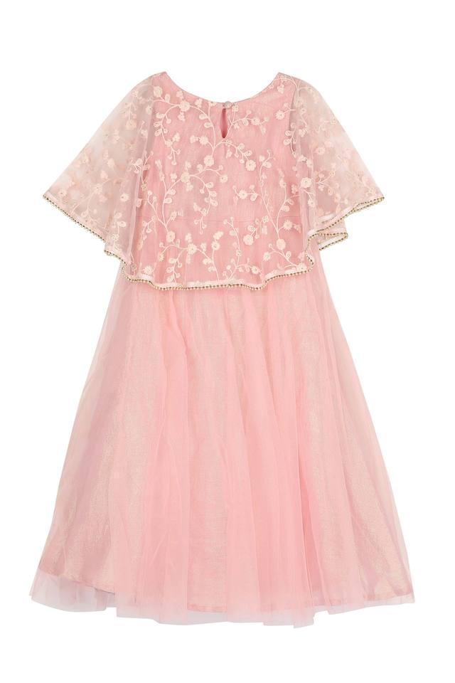 Buy Little Big Girls Party Gown Princess Lace Dress Model 569 (3-4 Years,  Pink) Online at desertcartINDIA