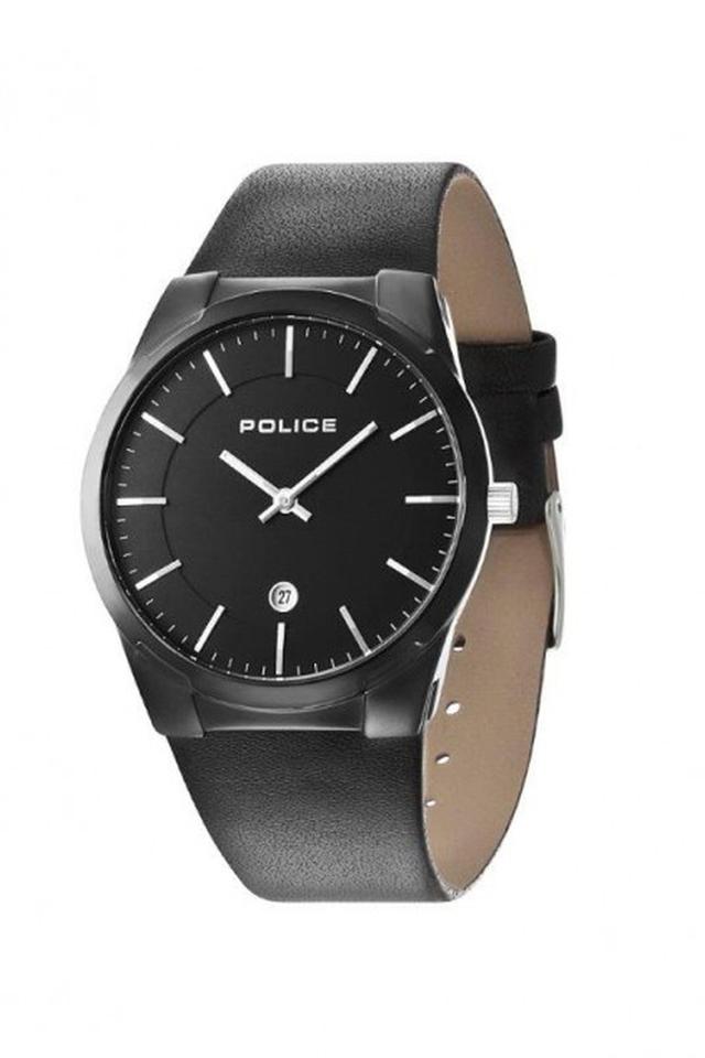 Police watch leather discount strap