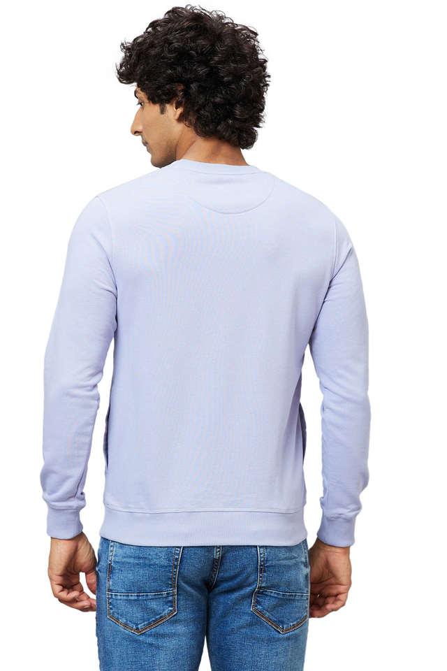 Buy Amante Solid Full Sleeve Round Neck Essential Fleece Sweatshirt Online