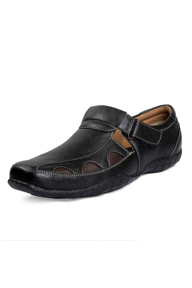 Bacca Bucci Men Navy Blue Leather Sandals 10 UK : Amazon.in: Fashion