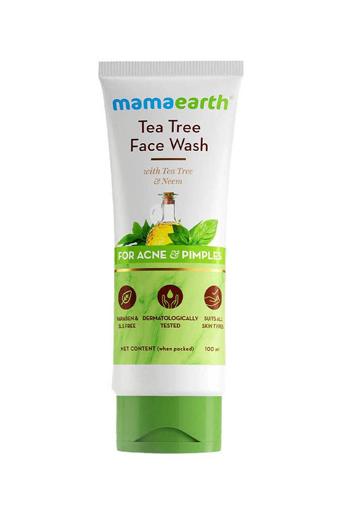 Buy MAMAEARTH Tea Tree Face Wash for Acne Pimples Shoppers Stop