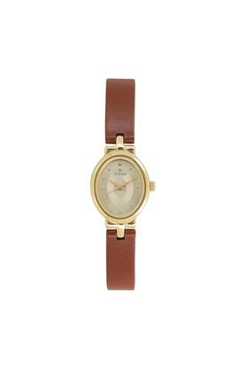 Titan ladies 2025 watches leather belt