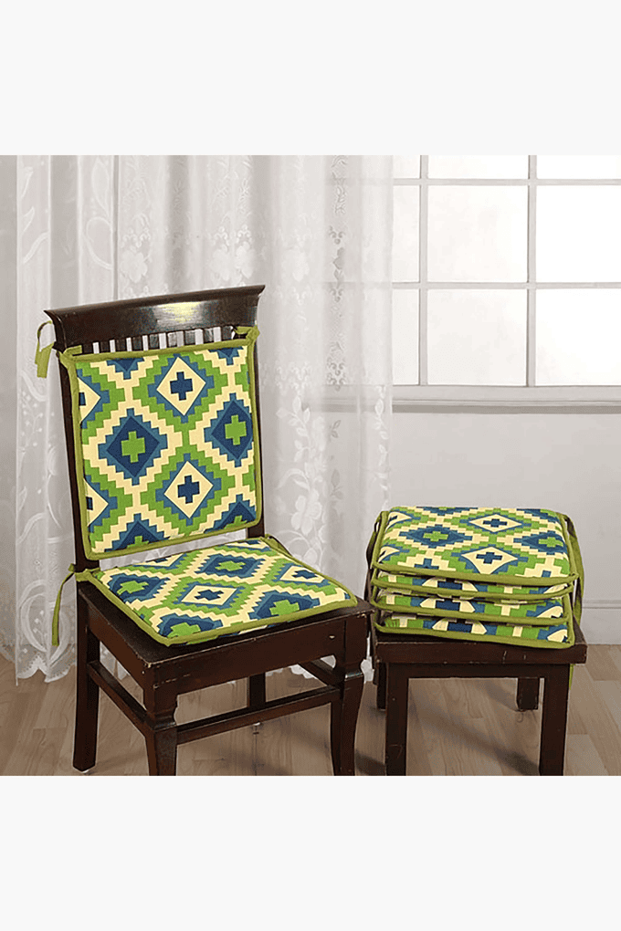 Buy SWAYAM Printed Chair Pads With Loops Shoppers Stop