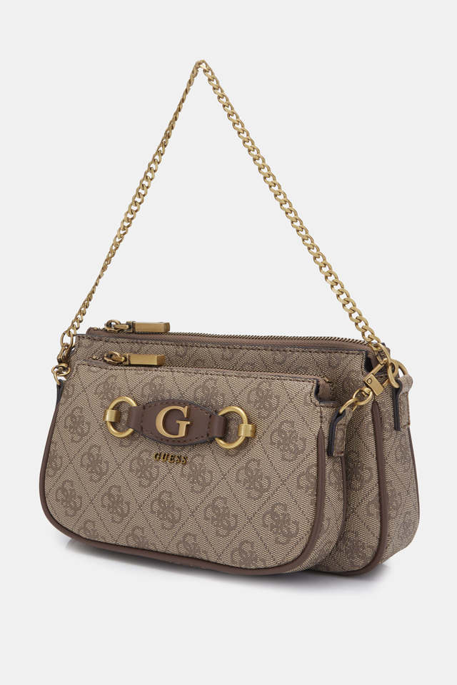 GUESS Sestri Logo Mini PU Zipper Closure Casual Women's Satchel Bag(Satchel), Shop Now at ShopperStop.com, India's No.1 Online Shopping Destination